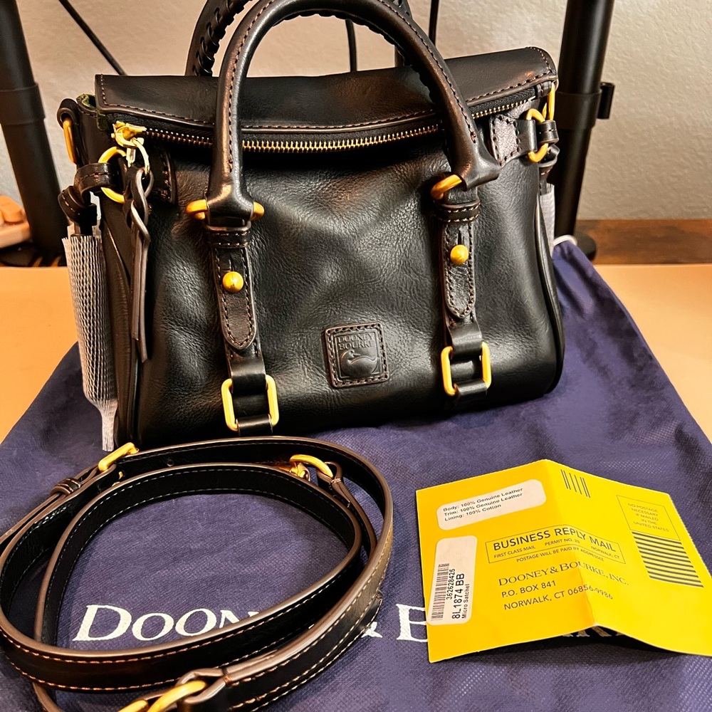 Dooney & Bourke Florentine Micro Satchel - Black Black